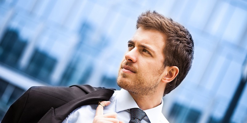 Handsome businessman portrait